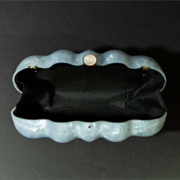 Verano Hill Novalie Acrylic Clutch - White NWOT - Picture 3 of 6